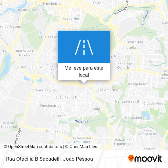 Rua Otacilia B Sabadelli mapa