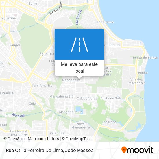 Rua Otília Ferreira De Lima mapa