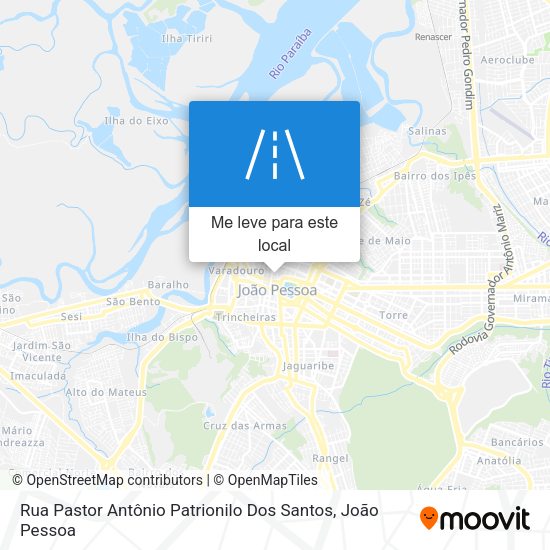 Rua Pastor Antônio Patrionilo Dos Santos mapa