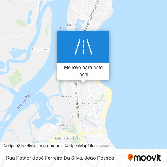 Rua Pastor José Ferreira Da Silva mapa