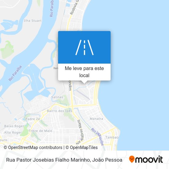 Rua Pastor Josebias Fialho Marinho mapa