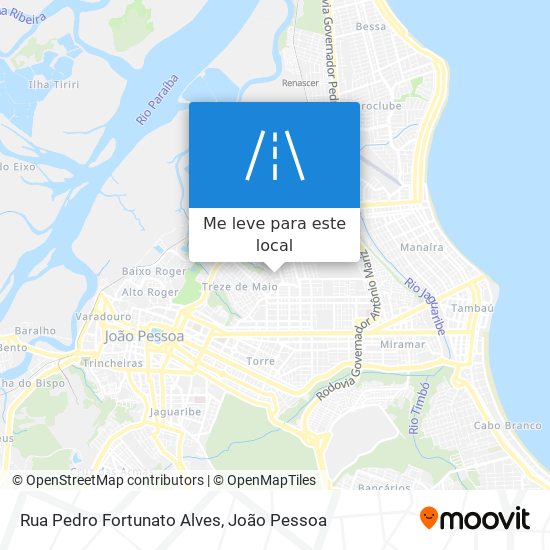 Rua Pedro Fortunato Alves mapa