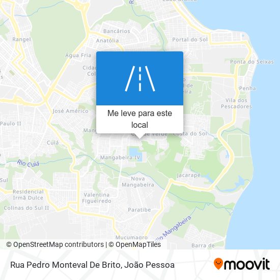 Rua Pedro Monteval De Brito mapa