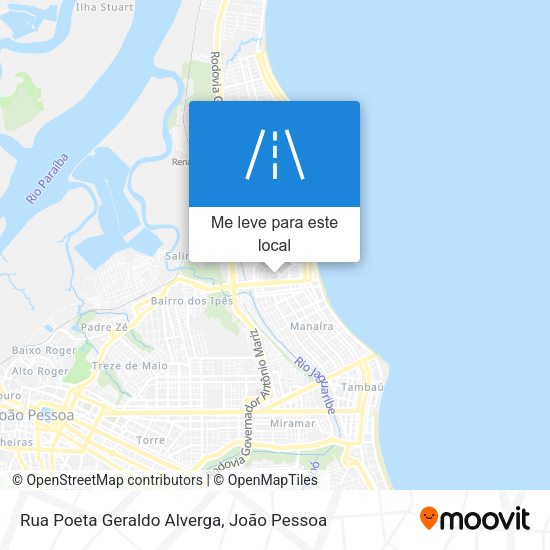 Rua Poeta Geraldo Alverga mapa