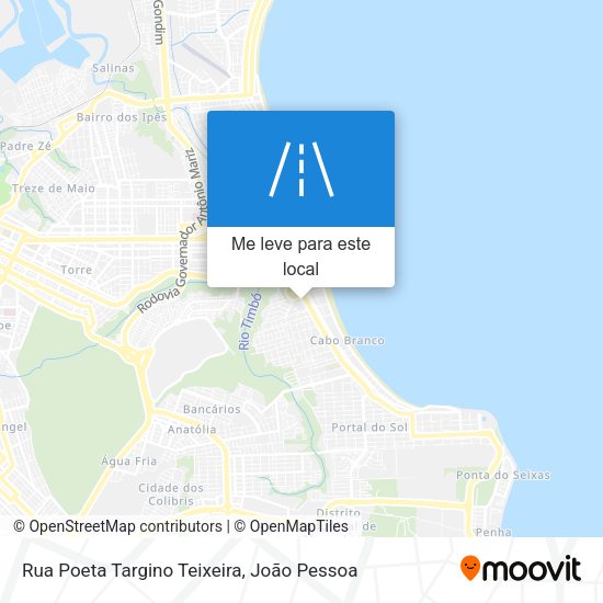 Rua Poeta Targino Teixeira mapa