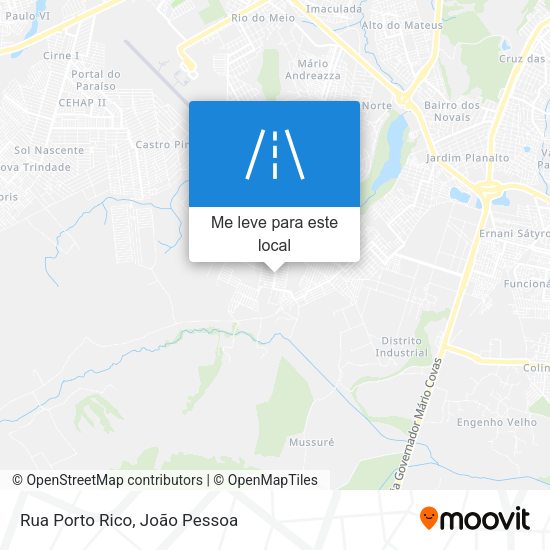 Rua Porto Rico mapa