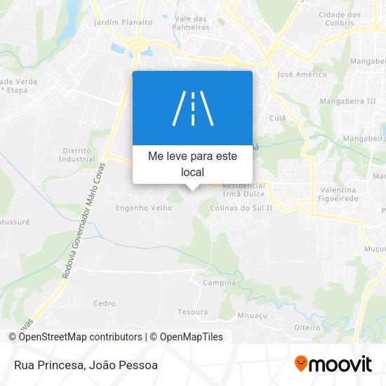 Rua Princesa mapa