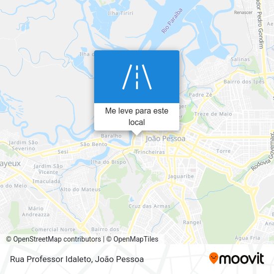 Rua Professor Idaleto mapa