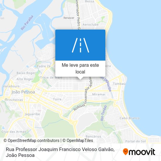 Rua Professor Joaquim Francisco Veloso Galvão mapa