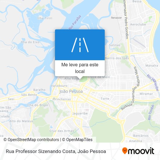 Rua Professor Sizenando Costa mapa