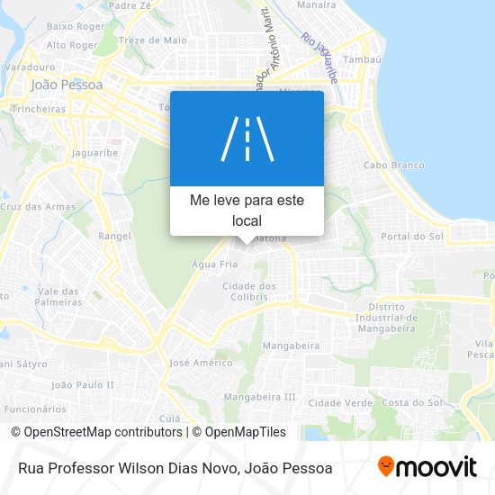 Rua Professor Wilson Dias Novo mapa
