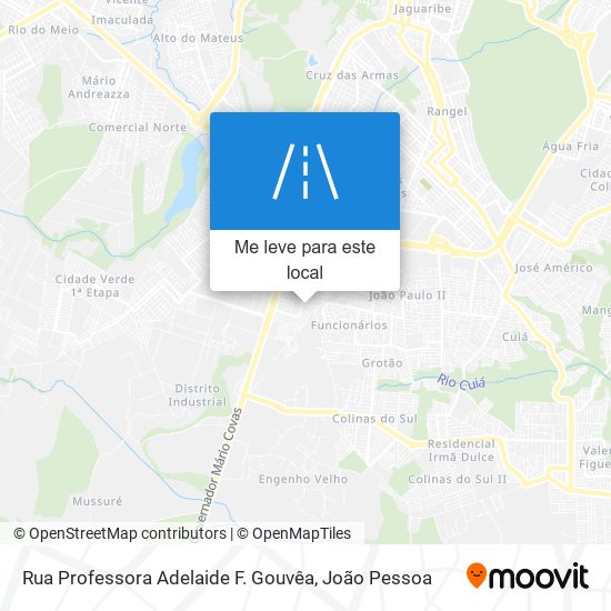 Rua Professora Adelaide F. Gouvêa mapa