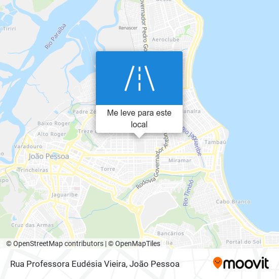 Rua Professora Eudésia Vieira mapa