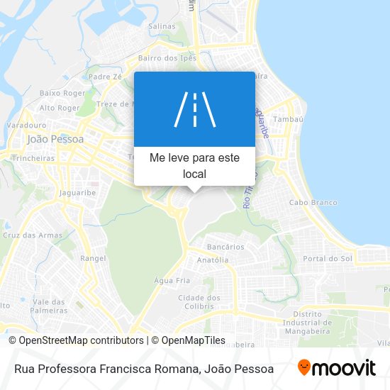 Rua Professora Francisca Romana mapa