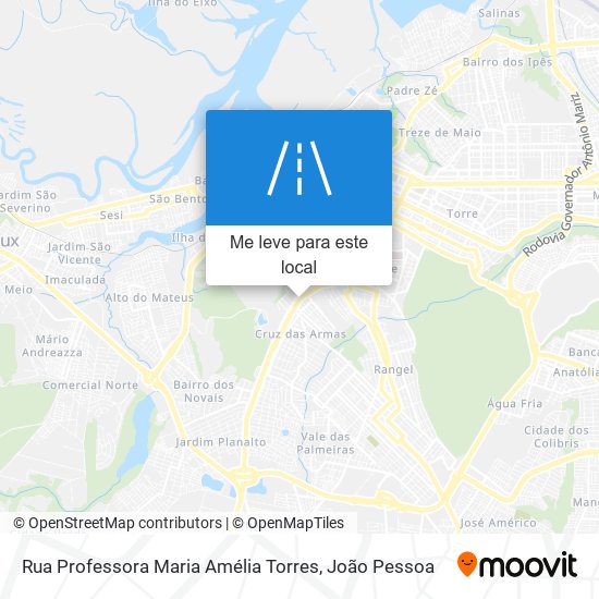 Rua Professora Maria Amélia Torres mapa