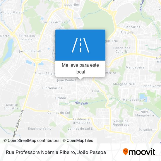 Rua Professora Noêmia Ribeiro mapa