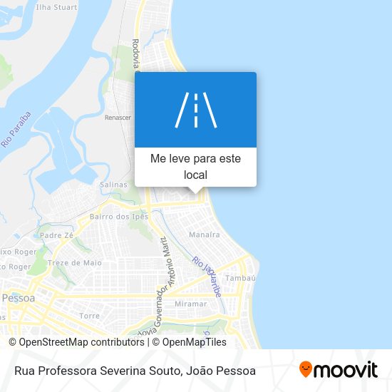 Rua Professora Severina Souto mapa