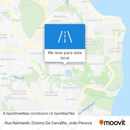 Rua Raimundo Zózimo De Carvalho mapa