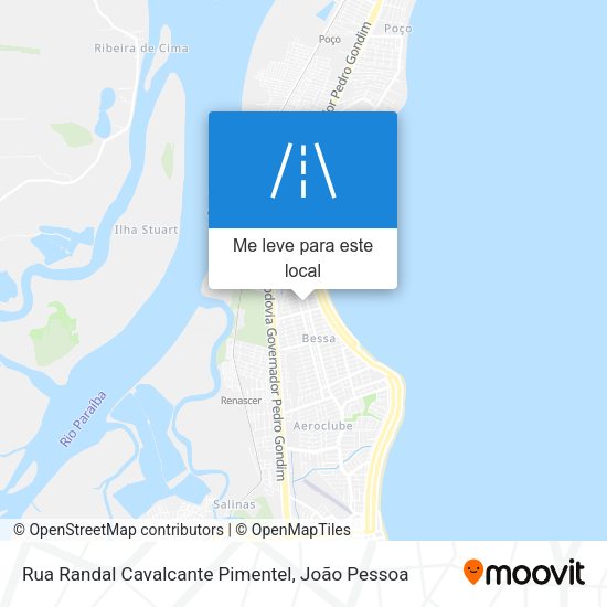 Rua Randal Cavalcante Pimentel mapa