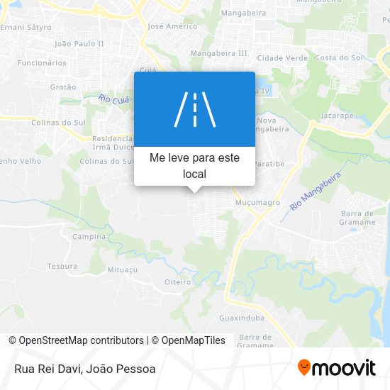 Rua Rei Davi mapa