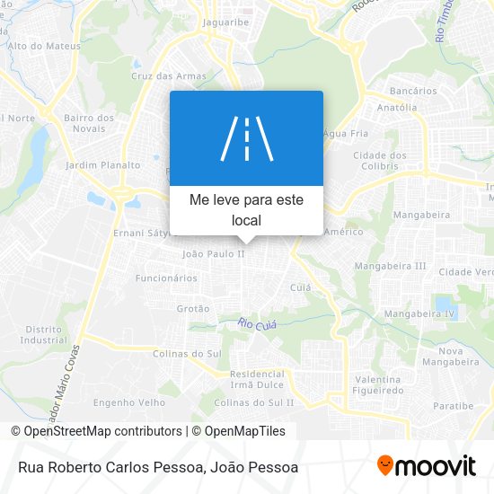 Rua Roberto Carlos Pessoa mapa