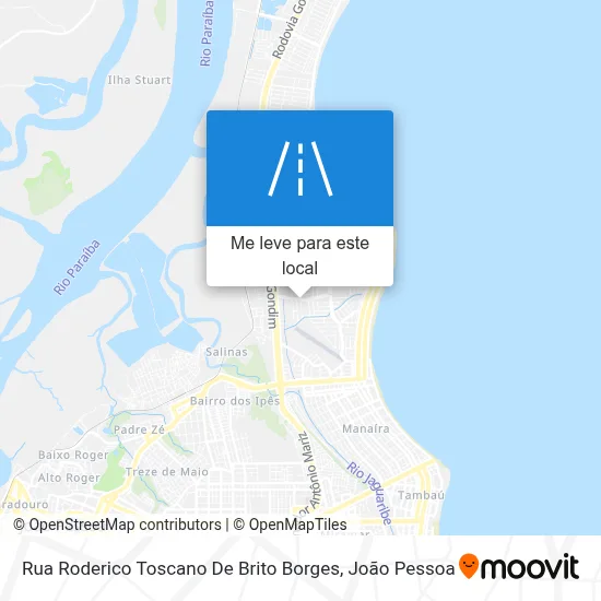 Rua Roderico Toscano De Brito Borges mapa