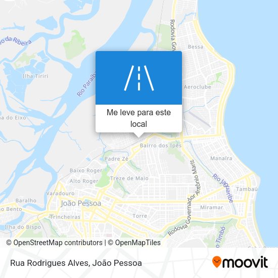 Rua Rodrigues Alves mapa