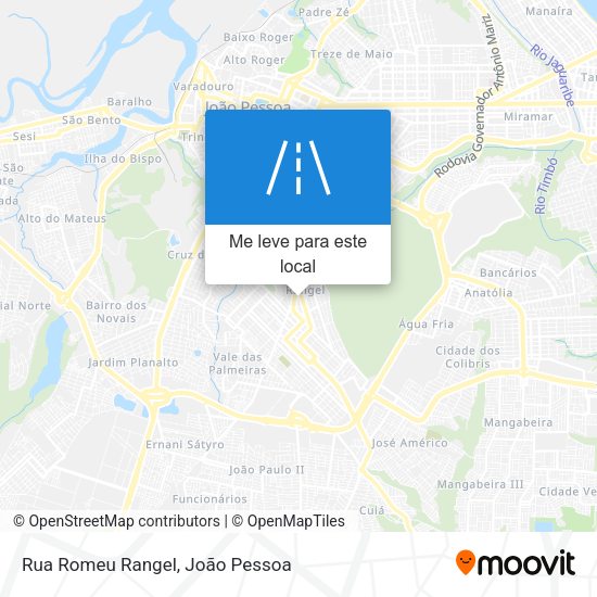 Rua Romeu Rangel mapa