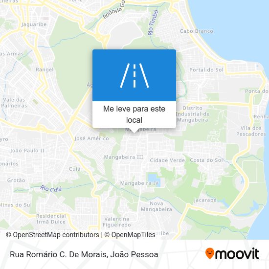 Rua Romário C. De Morais mapa