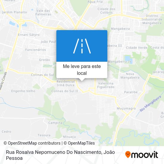 Rua Rosalva Nepomuceno Do Nascimento mapa