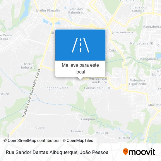 Rua Sandor Dantas Albuquerque mapa