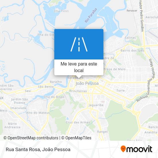 Rua Santa Rosa mapa