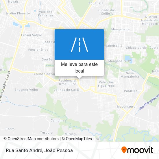 Rua Santo André mapa
