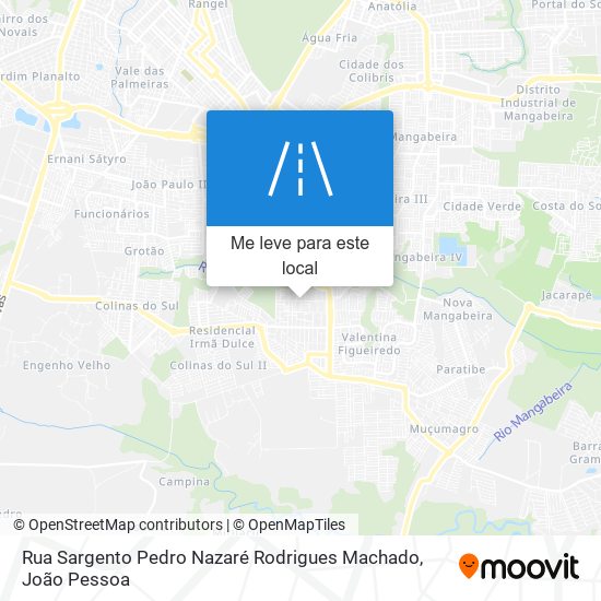 Rua Sargento Pedro Nazaré Rodrigues Machado mapa