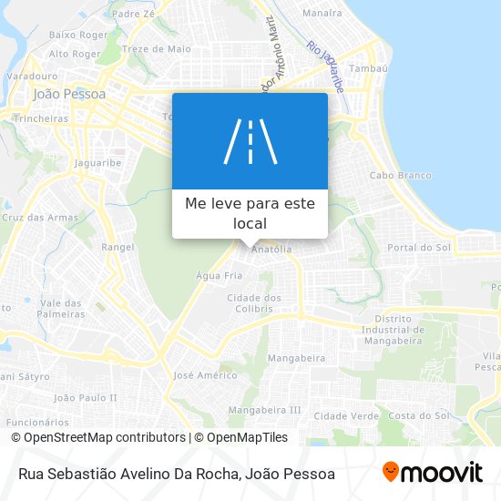 Rua Sebastião Avelino Da Rocha mapa