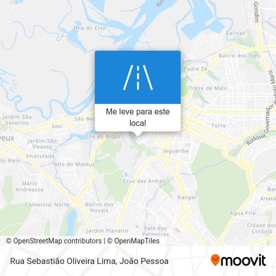Rua Sebastião Oliveira Lima mapa