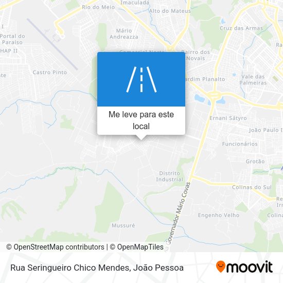 Rua Seringueiro Chico Mendes mapa