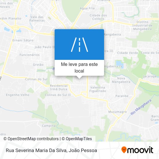 Rua Severina Maria Da Silva mapa