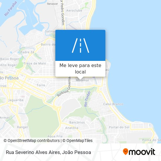 Rua Severino Alves Aires mapa