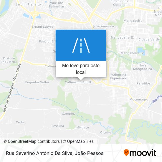 Rua Severino Antônio Da Silva mapa