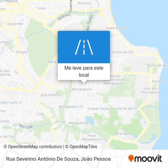 Rua Severino Antônio De Souza mapa