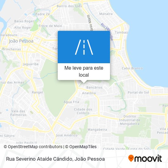 Rua Severino Ataíde Cândido mapa