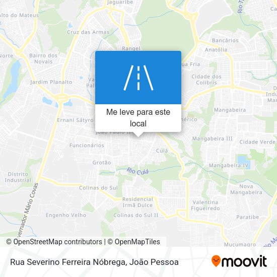 Rua Severino Ferreira Nóbrega mapa
