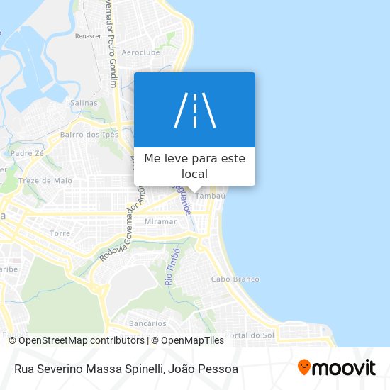 Rua Severino Massa Spinelli mapa