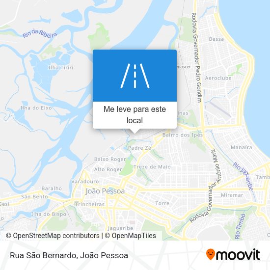 Rua São Bernardo mapa