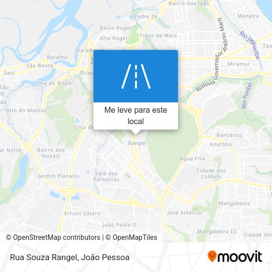 Rua Souza Rangel mapa