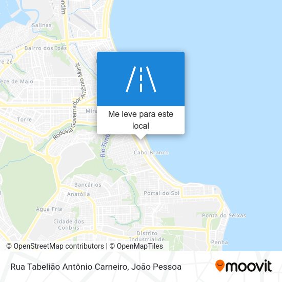 Rua Tabelião Antônio Carneiro mapa