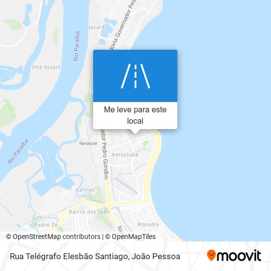 Rua Telégrafo Elesbão Santiago mapa