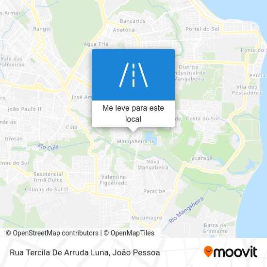 Rua Tercila De Arruda Luna mapa