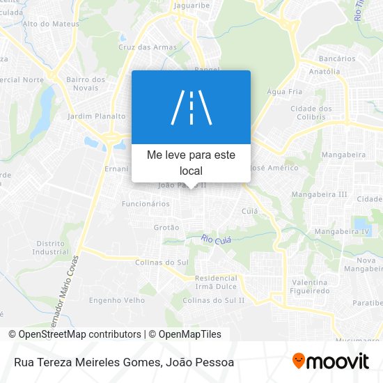 Rua Tereza Meireles Gomes mapa
